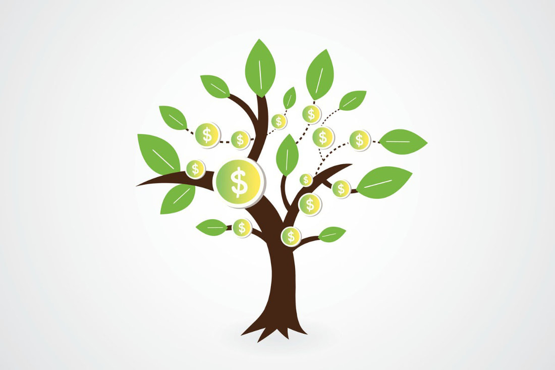 sustainable investing tree with money