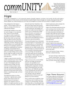 February newsletter cover