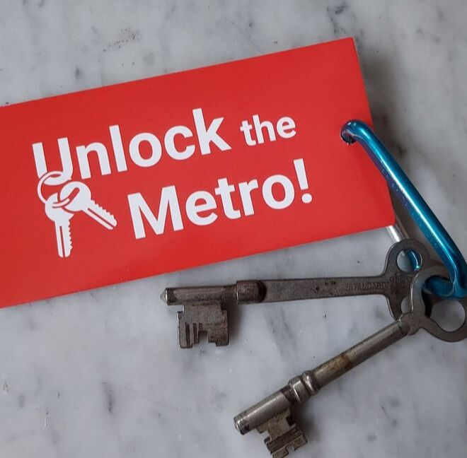 Unlock the Metro with two keys