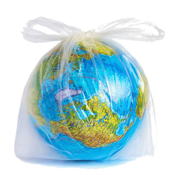 world wrapped in plastic